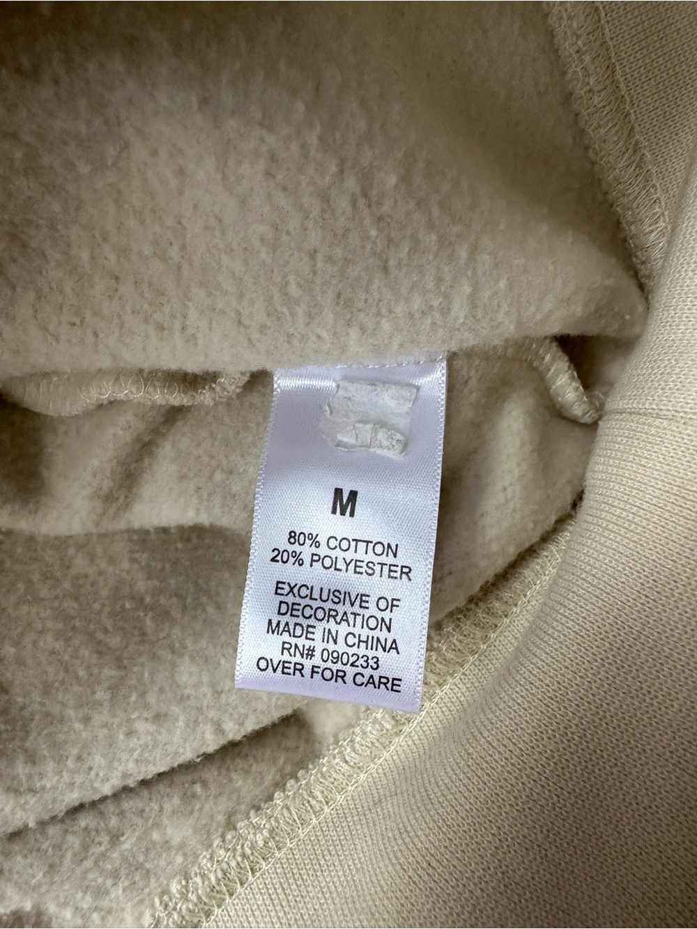 Essentials Women's Hoodie Sweater In Cream View 5
